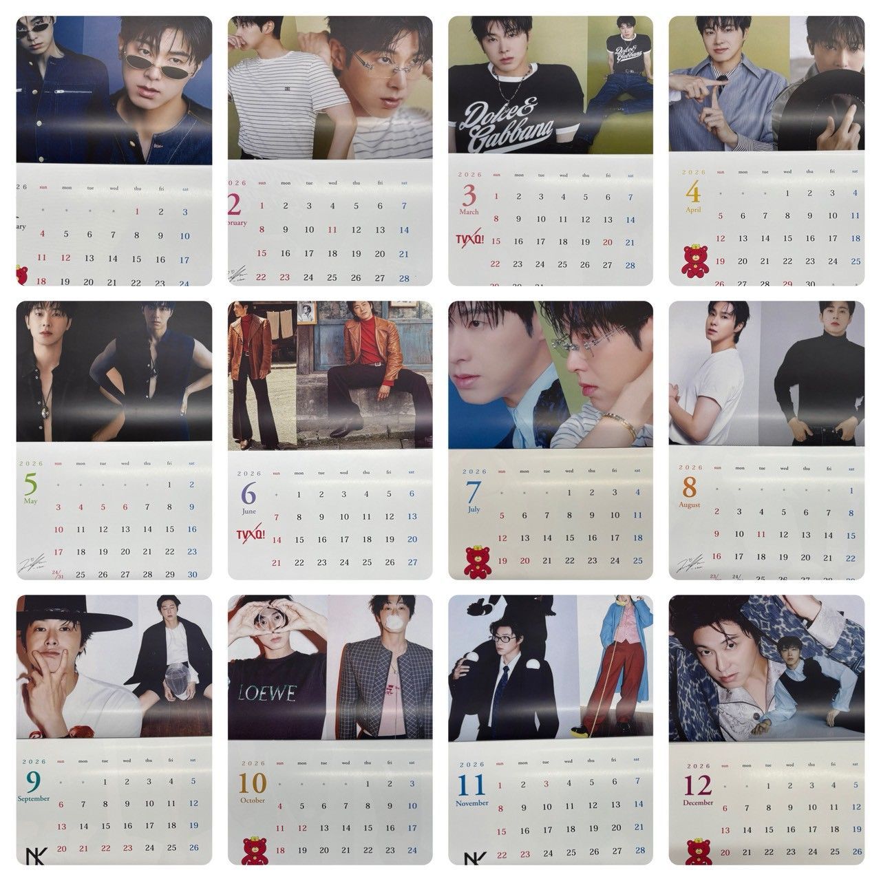 東方神起＊ユノ★激レア★直筆サイン付★韓国 2007公式カレンダー 東方神起＊ユノ☆激レア☆直筆サイン付☆韓国 2007公式