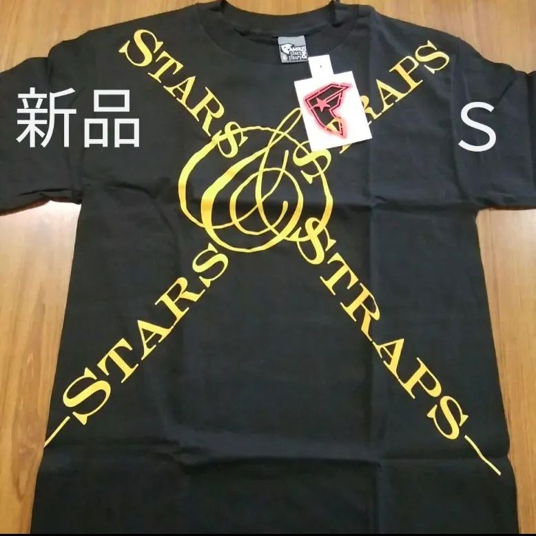 新品 S BK フェイマススターズ＆ストラップス Ｔシャツ ブラック