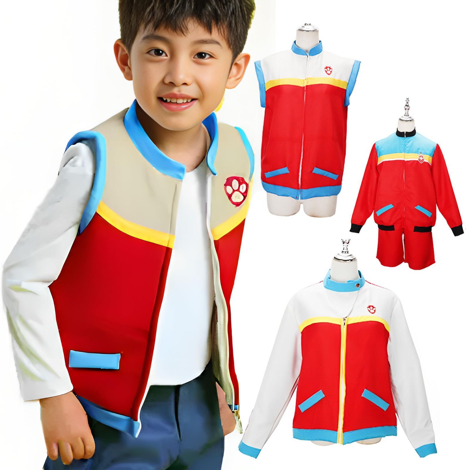 ケントA_130. [ｑｉｑｉＣＯＳ] パウパトロール パウ・パトロール Paw Patrol ケント Ryder コスプレ衣装 メンズ レディース キッズ 子供用 コスプレ服 アニメ コスチューム Cosplay イベント パーテ