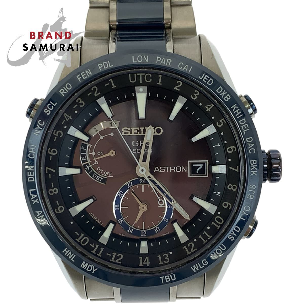 美品 SEIKO セイコー アストロン ブライトチタンモデル ブラック 黒 