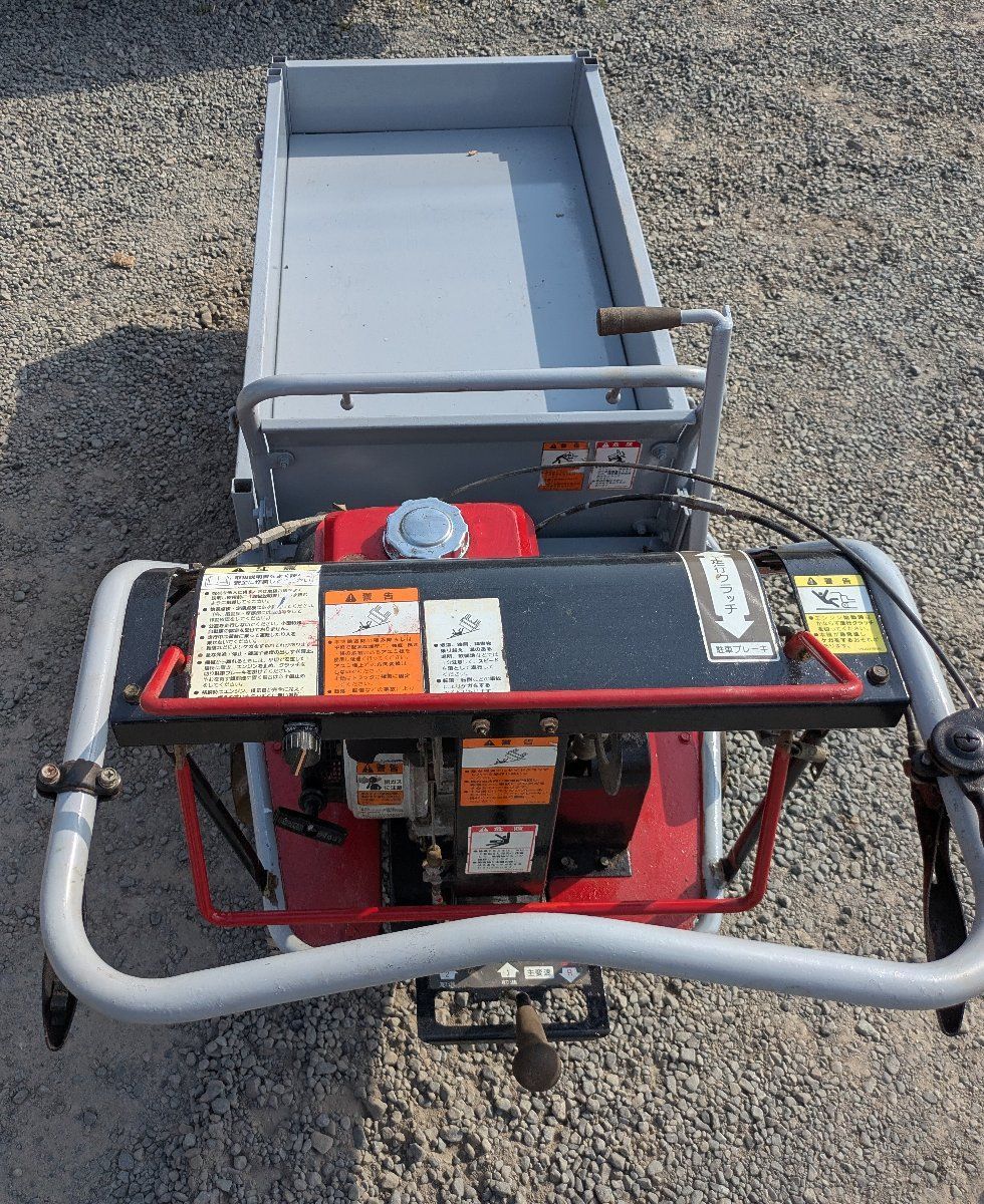 鹿児島発 ヤンマー ガソリンエンジンクローラー運搬車MCG91 手動ダンプ