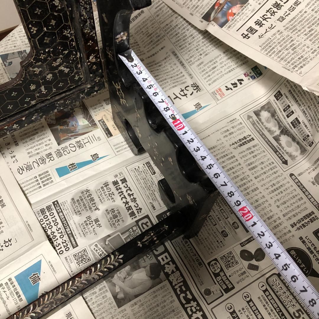 螺鈿細工 刀掛け