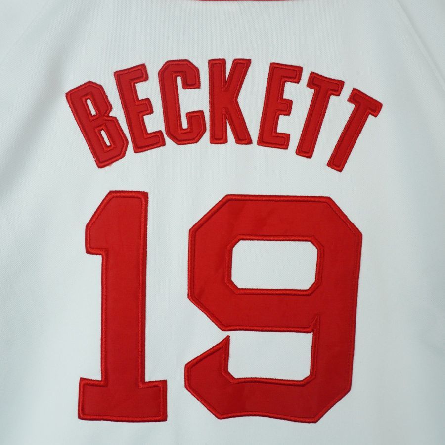 【US古着】 マジェスティック MLB メジャー レッドソックス ゲームシャツ MLB オフィシャル Majestic レッドソックス ベースボール シャツ