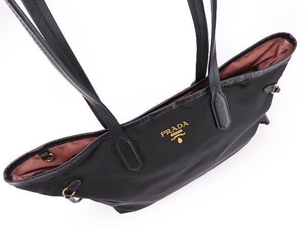 美品】プラダ PRADA ナイロン サフィアーノ ショルダー トートバッグ