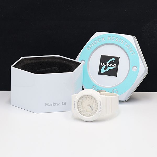 箱付き カシオ G-ショック ベイビージー BGA-131 QZ デジアナ 白