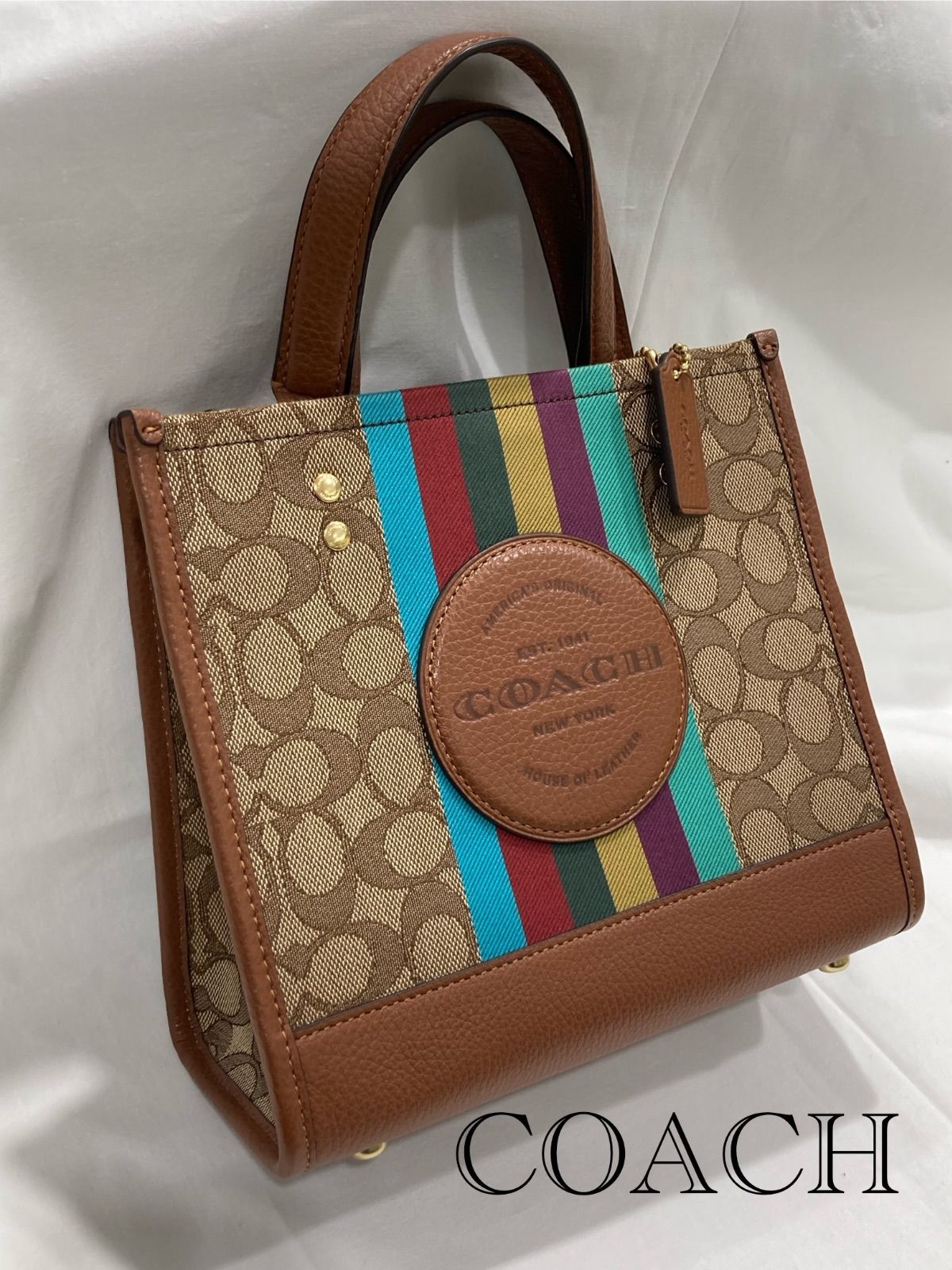 COACH コーチ デンプシートート シグネチャー トートバッグ キャンバス 
