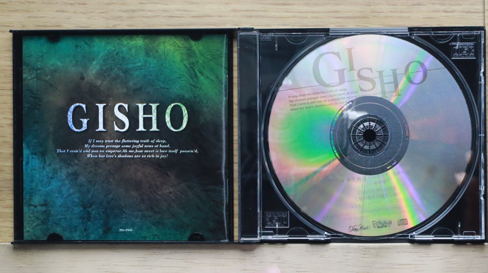 中古CD☆ギショウ/GISHO□ 最初で最後のLOVE SONG 【TECP34G/+++