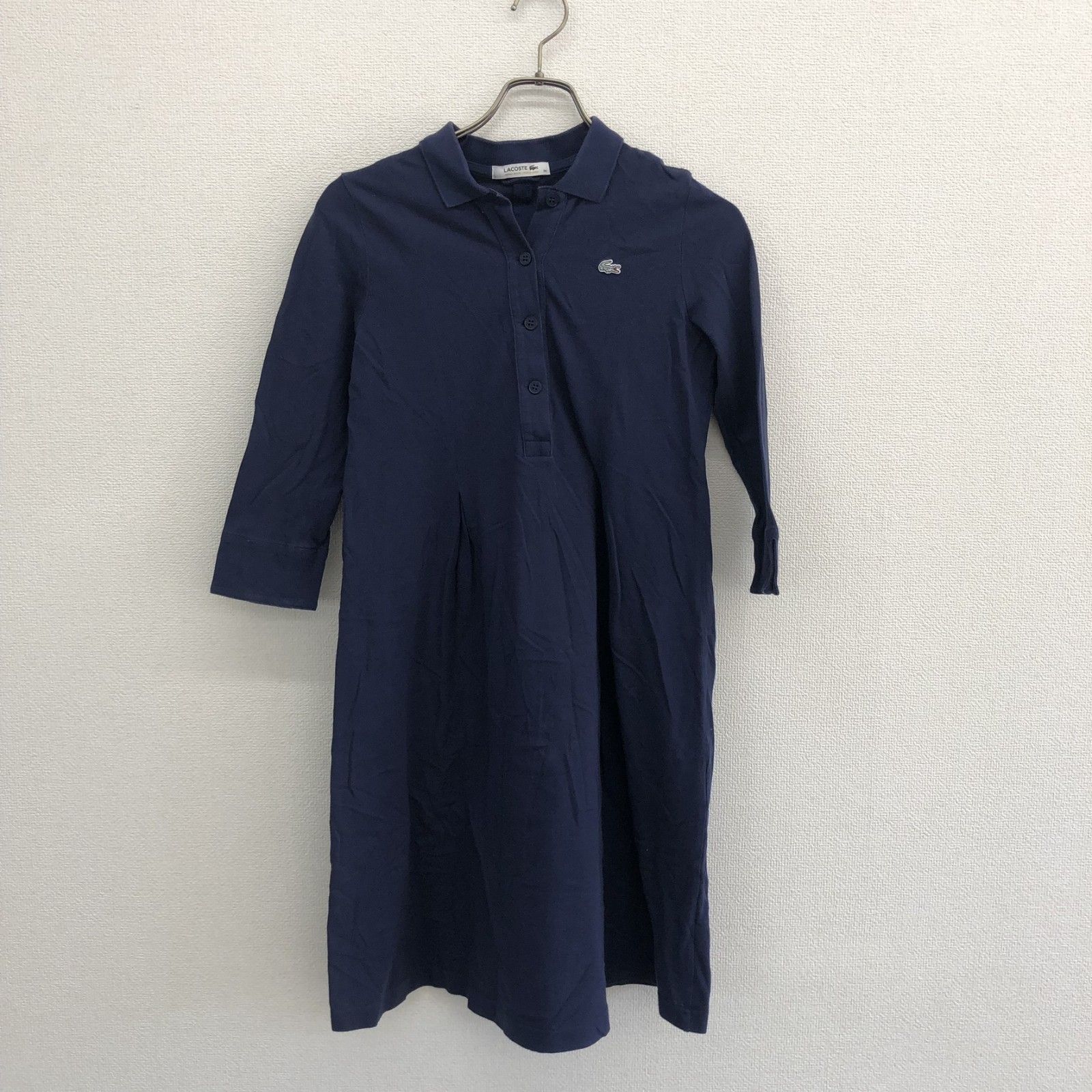 ラコステ　　ワンピース LACOSTE】ラコステ レディース ワンピース シャツワンピース 紺系