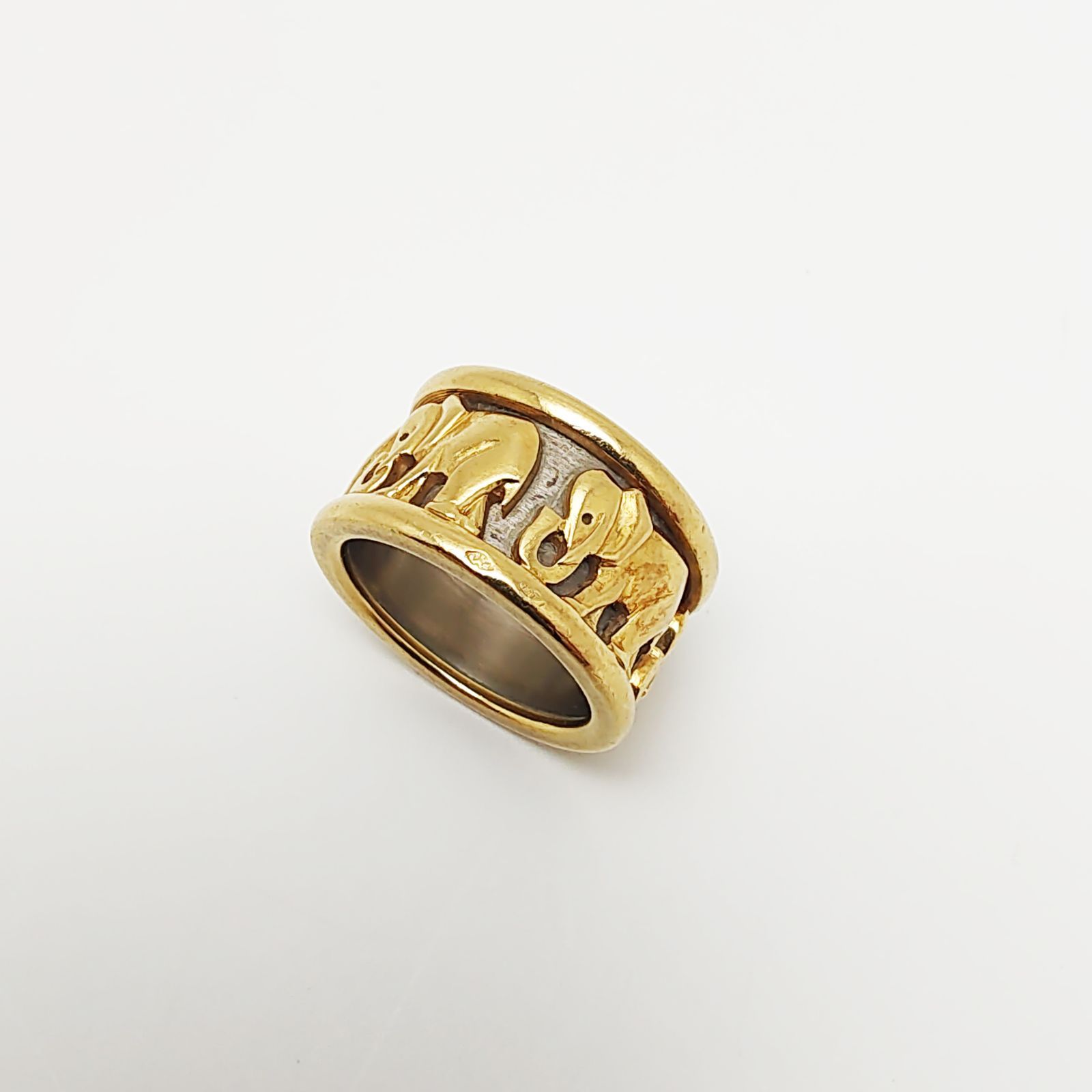 カルティエ ファラオン エレファント リング 18金 K18 750 ホワイト