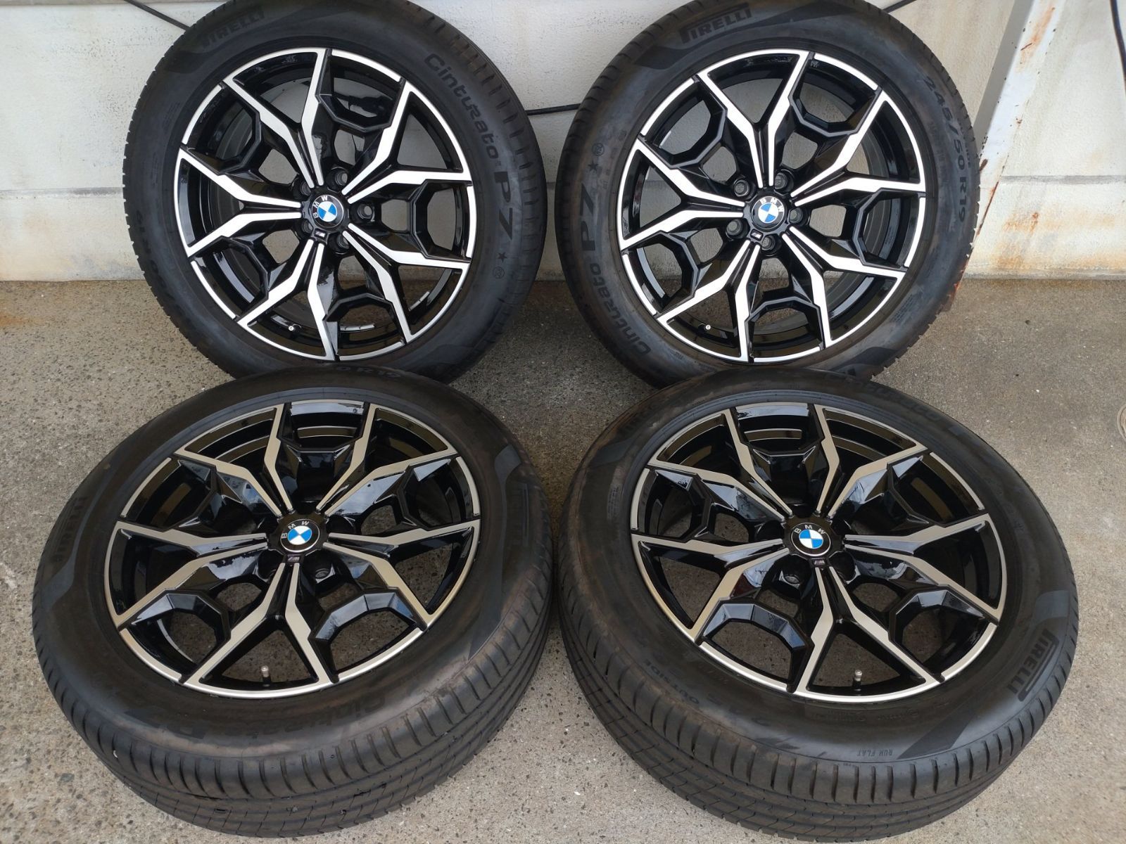 BMW G01 X3 Mスポーツ純正 19インチ 7.5J 32 5H PCD 112-5Ｈ＆ PILELLI Cinturato P7 245 50R19 4本セット