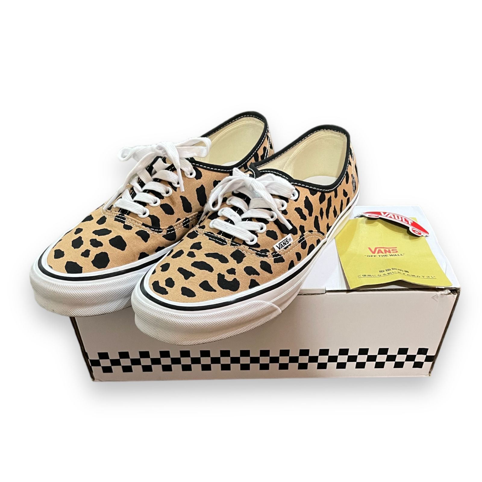 WACKO MARIA Vault by Vans Authentic Cheetah Brown ワコマリア ボルト バイ バンズ オーセンティック  ヴァンズ チーターブラウン スニーカーVN0A4BV9BRO 29cm - メルカリ