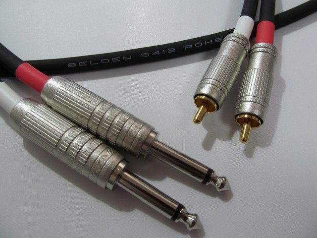 RCAケーブル 2本1セット | ケーブル：BELDEN ベルデン 8412 プラグ