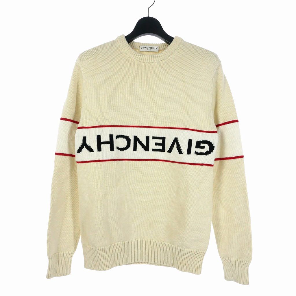 ジバンシィ GIVENCHY リバースロゴ ニット セーター コットン XS 