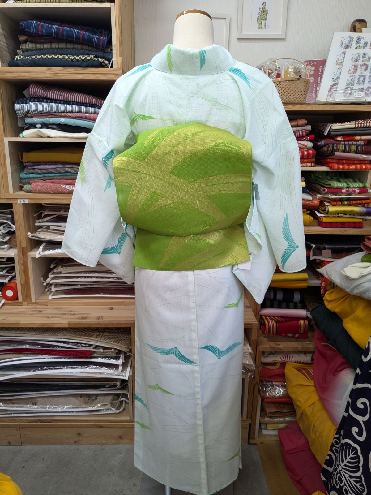 【単衣夏着物】浴衣 楊柳 洗える木綿着物 単衣夏着物】浴衣 楊柳 洗える木綿着物 単衣夏着物】浴衣 楊柳 洗える