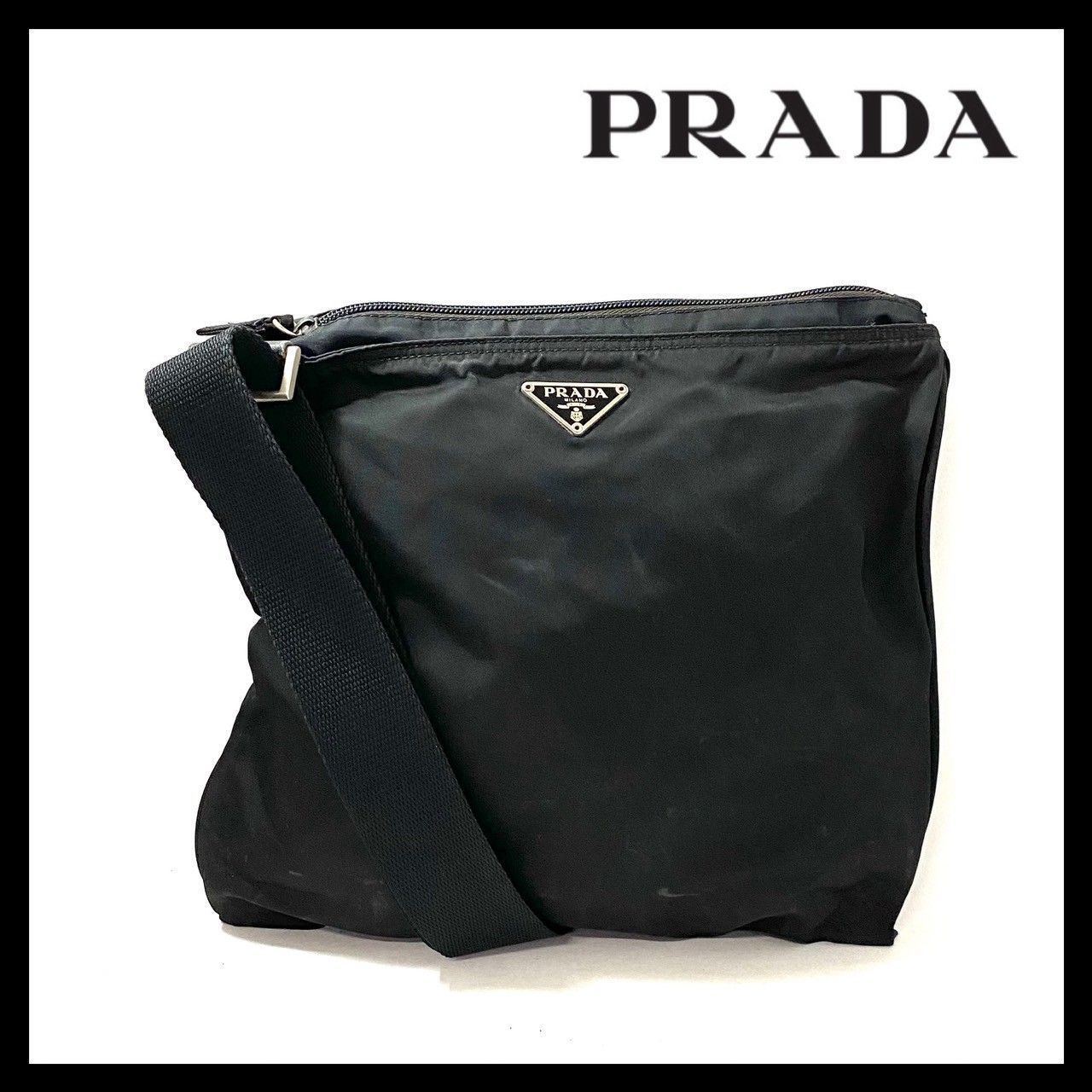 専用　プラダ　ナイロン　三角ロゴ　ショルダーバッグ　サコッシュ　ブラック 楽天市場】【PRADA】プラダ 三角ロゴプレート ナイロン