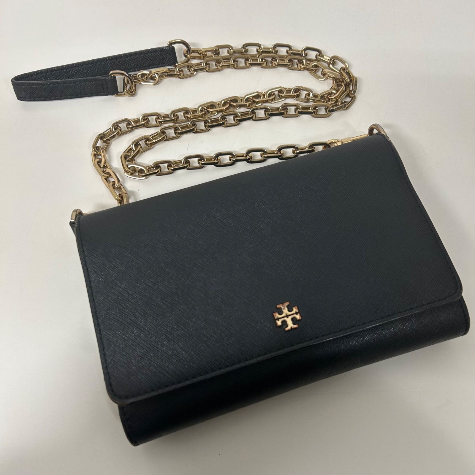 トリーバーチ バッグ ショルダーバッグ ショルダーウォレット ポシェット Tory Burch Emerson chain wallet ブラック