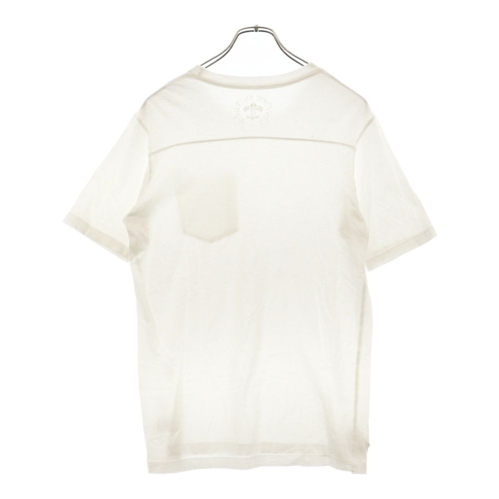 CHROME HEARTS CHレザーパッチ スクロールラベル 半袖Tシャツ CHROME HEARTS (クロムハーツ) サイドCHレザーパッチ スクロール