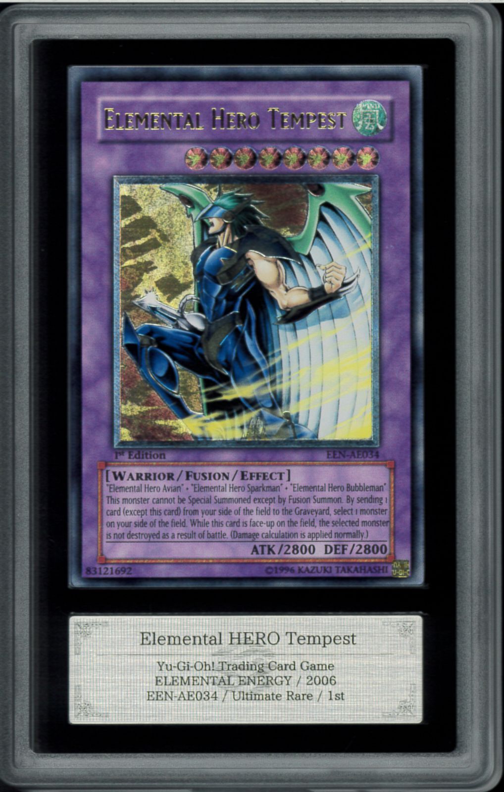 ARS10　ELEMENTAL HERO TEMPEST 　EHERO テンペスター　旧アジアレリーフ　EEN-AE034　遊戯王　Y001948