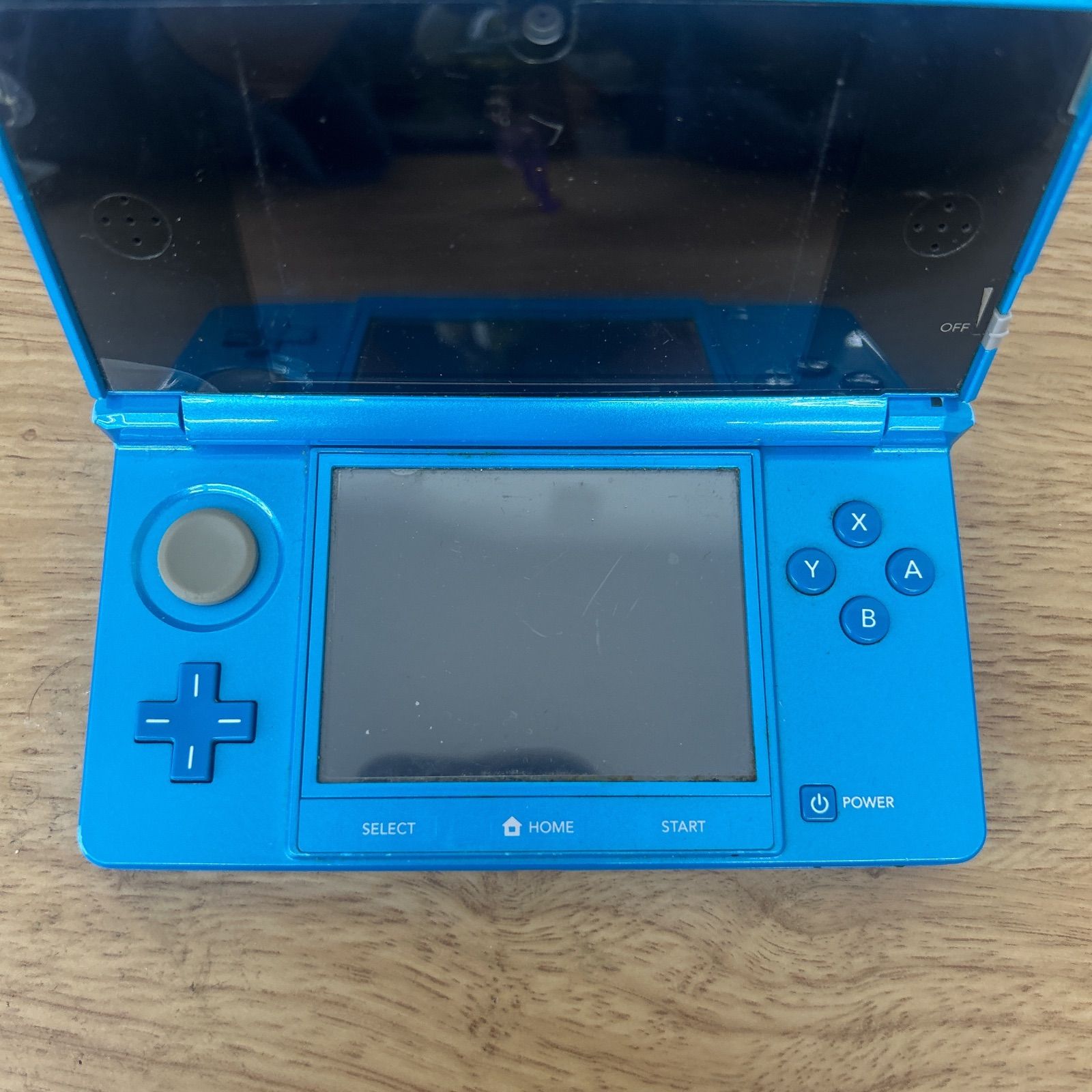 通電 済 Nintendo 3DS 本体 ブルー 充電器付き ゲーム機本体 1 UP786_INFO