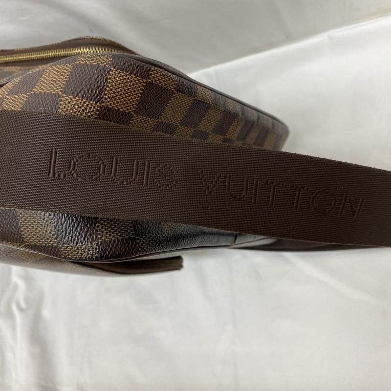 LOUIS VUITTON ルイヴィトン ショルダーバッグ N41441 ダミエ オラフMM ショルダー バッグ 斜め掛け エベヌ レザー A4 PC 収納可能