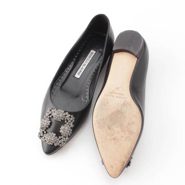 最終お値下げ‼️Manolo Blahnik ハンギシフラット レザー 34 楽天市場】MANOLO BLAHNIK マノロブラニク パンプス HANGISIFLAT