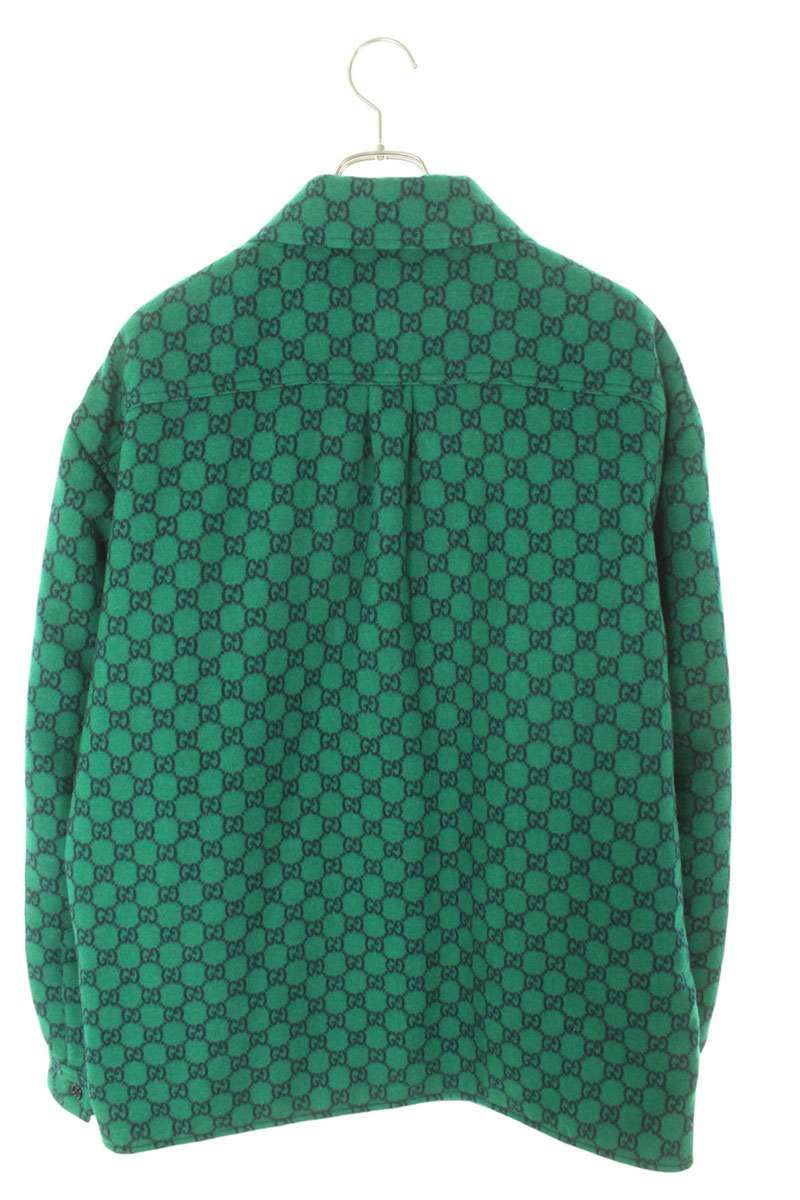 GUCCI グッチ 24SS GG総柄 オーバーサイズ ジップアップシャツ