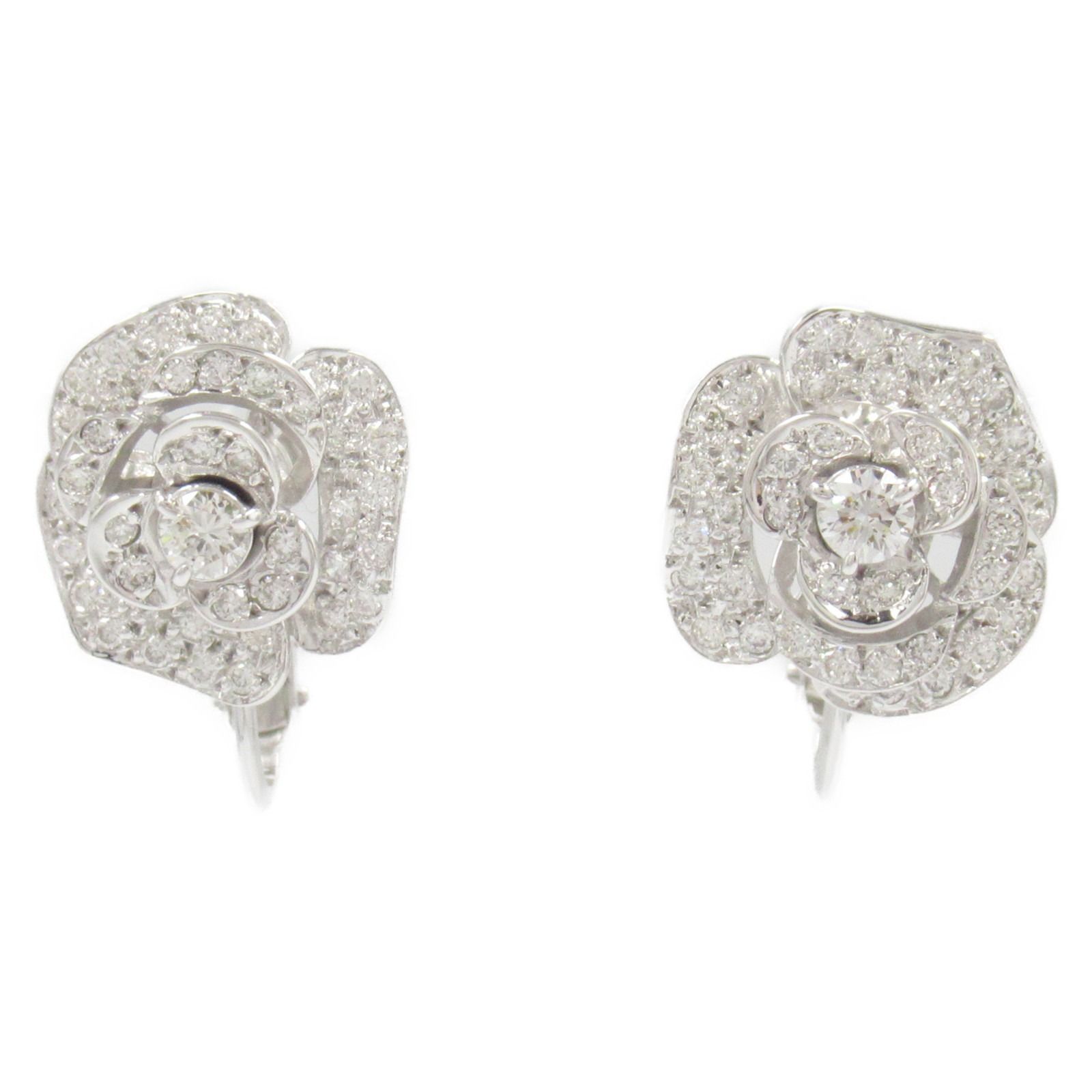 ジュエリー JEWELRY イヤリング ダイヤモンド イヤリング ﾀﾞｲﾔ 5.1g K18WG ホワイトゴールド ダイヤモンド イヤリング レディース Used A