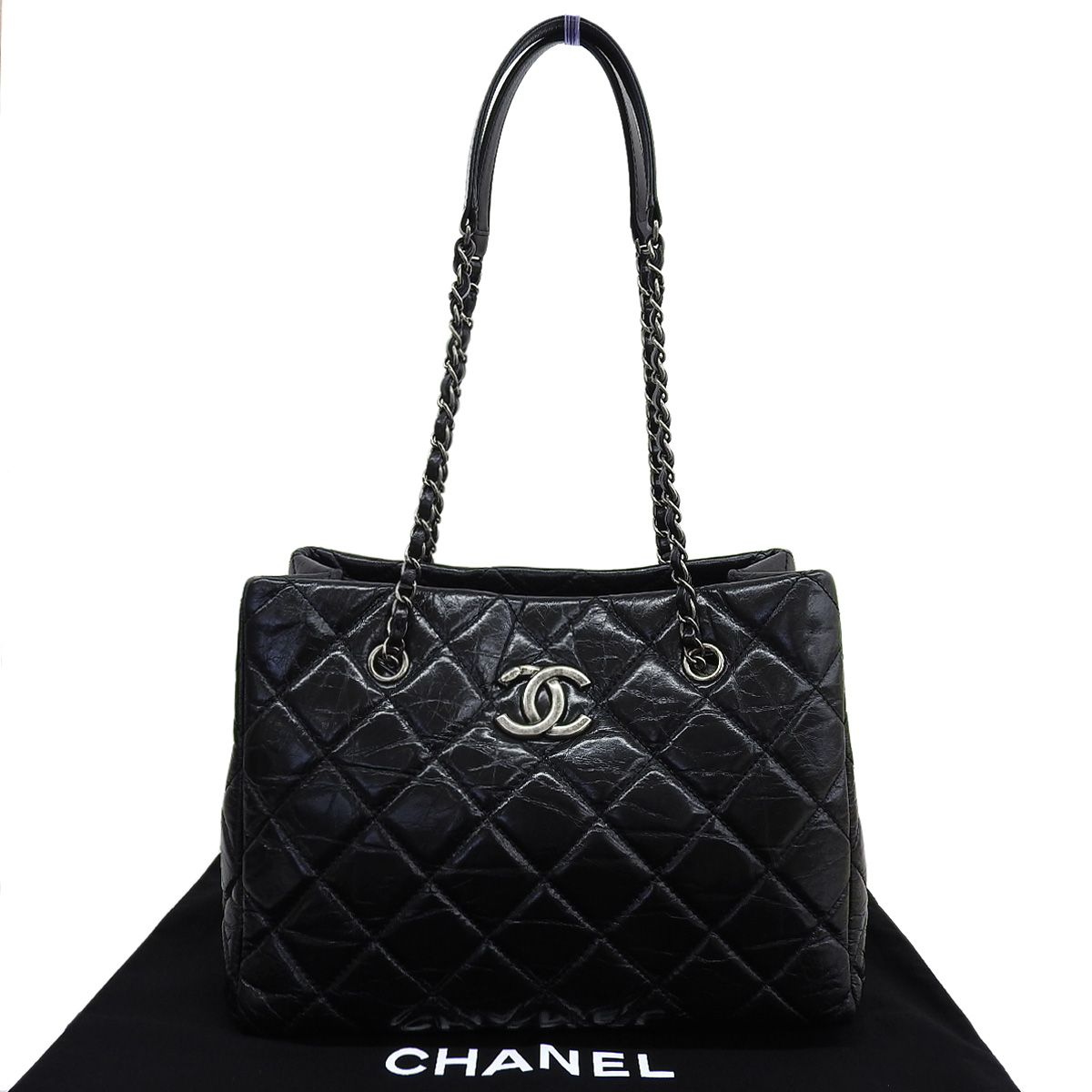 シャネル CHANEL チェーントート マトラッセ ココマーク レザー