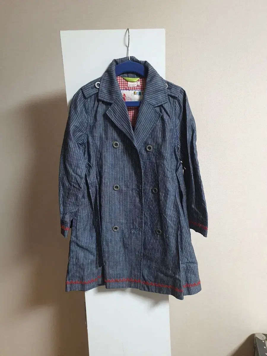 ルームSeven ROOMSEVEN リネン デニム トレンチコート キッズ