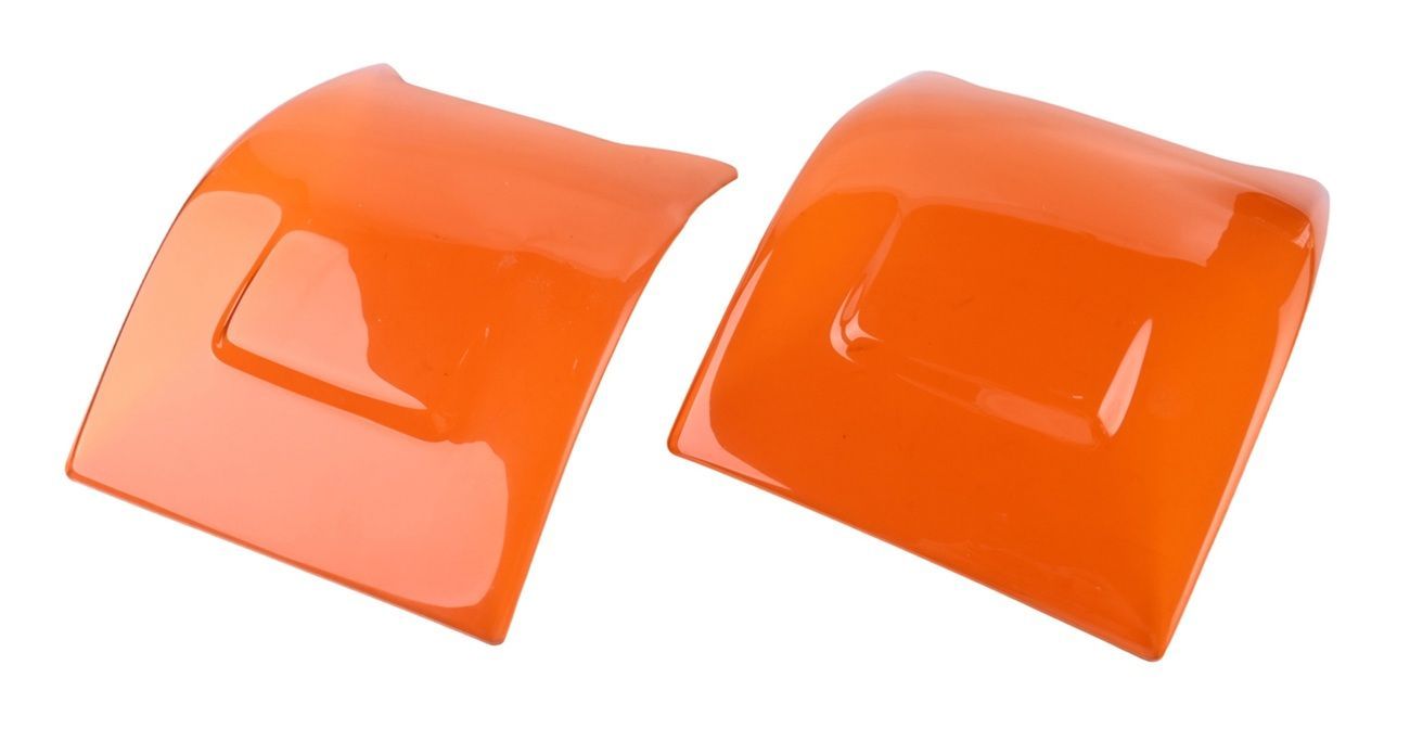 トヨタ ハイエース US スタイル コーナーレンズカバー ヘッドライト オレンジ 両面テープ付 ハイエース US ルック コーナーレンズ カバー ヘッド