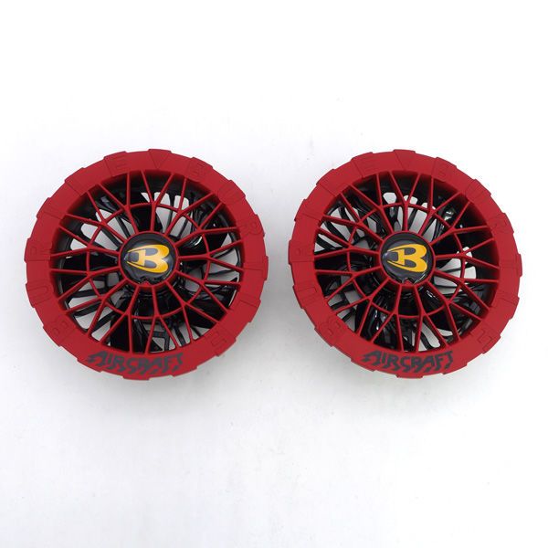 BURTLE バートル ◆AIRCRAFT バッテリー ファンユニットセット 24V レッド AC09 AC09-2 家電