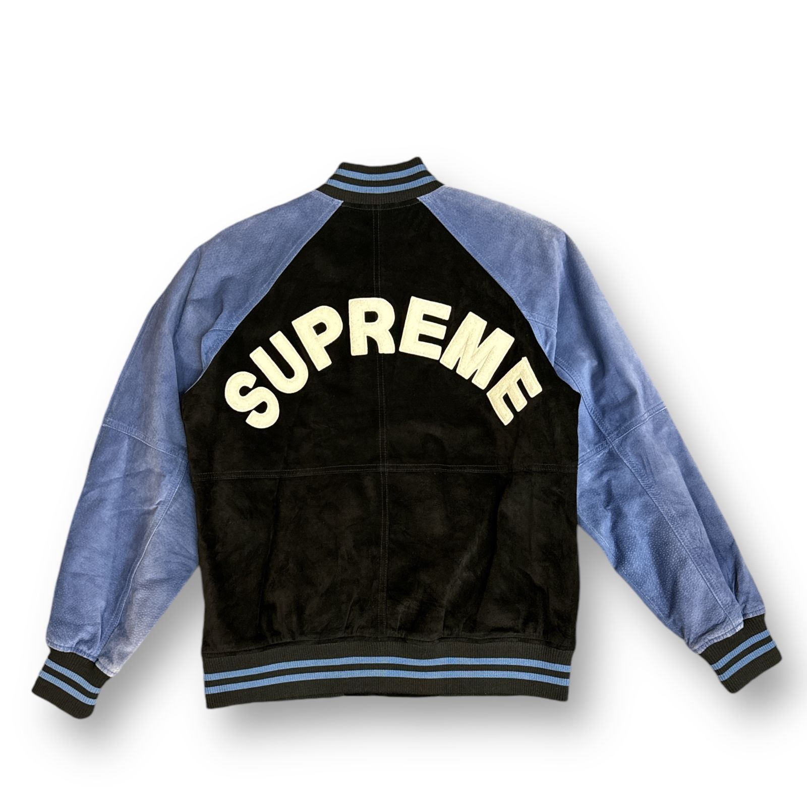 Supreme suede varsity jacket online