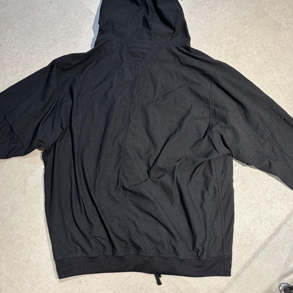 STONE  コットンアノラックパーカー ブラック S STONE ISLAND 24AW Organic Stretch Twill Hooded Anorak