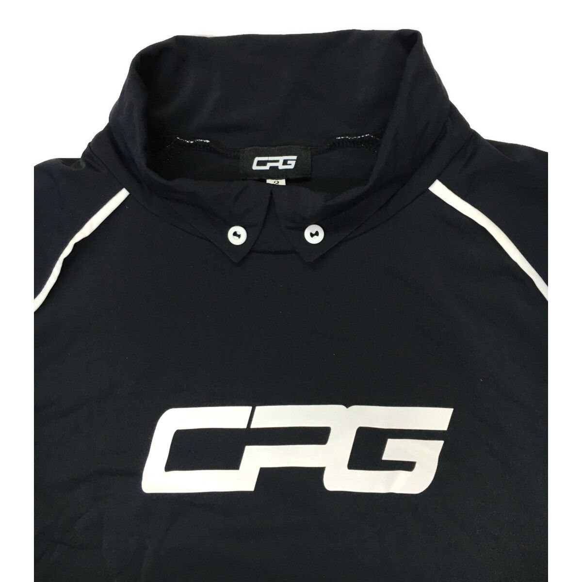 coco 中古 シーピージーゴルフ CPG GOLF レディース 長袖シャツ 2(M) 黒 ブラック 襟付き UVカット 中古 レディース シーピージーゴルフ CPG GOLF 長袖シャツ 2(M