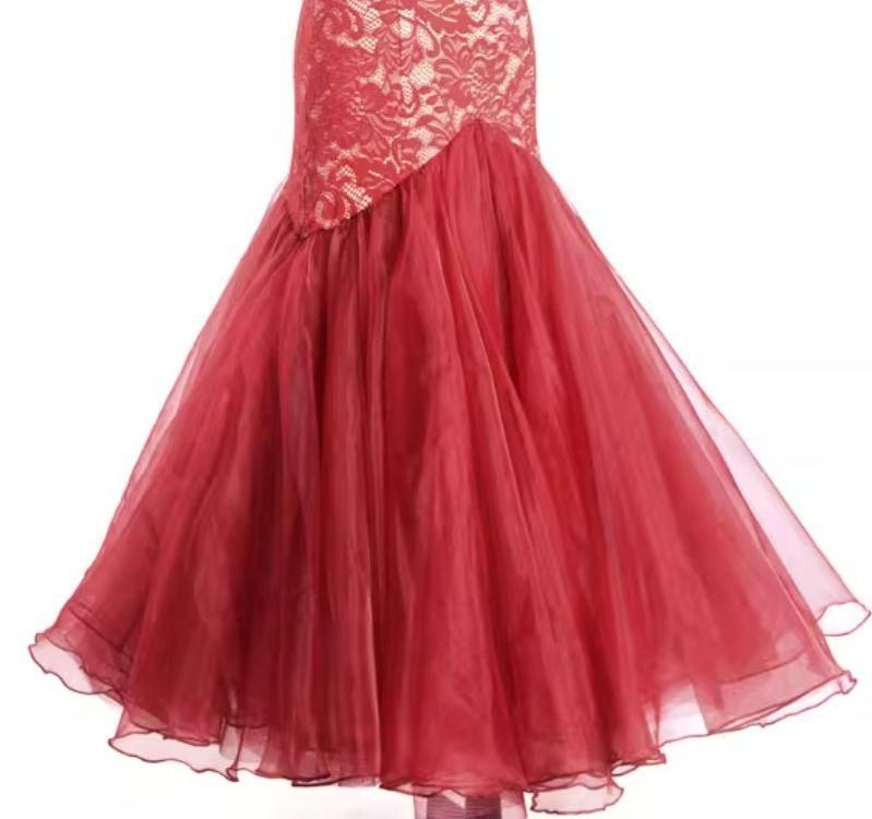 社交ダンスドレス レース マーメイド スタンダードドレス オーダー