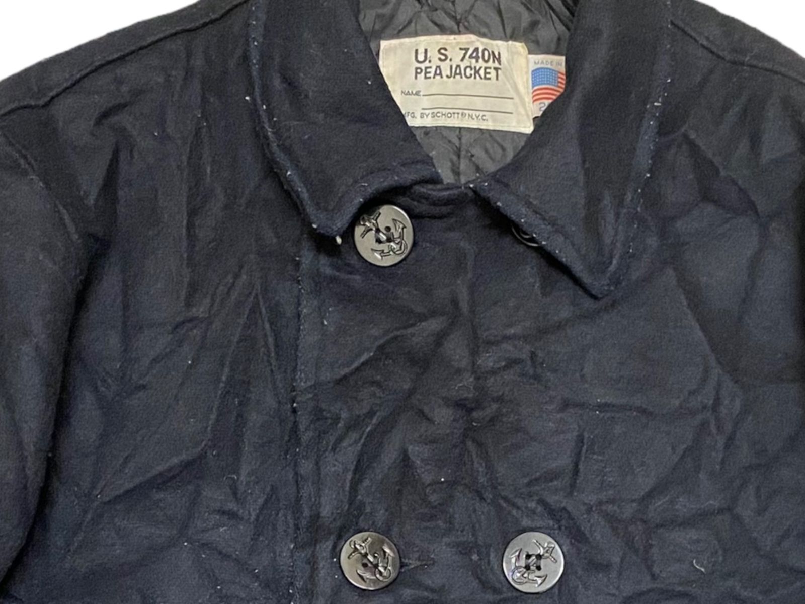 Schott (ショット) USA製 ピーコート US740 Pコート ウール