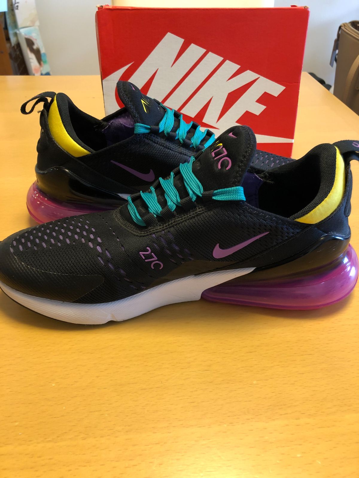 ❗️美品【NIKE】 AIR MAX 270 BLACK/HYPER MAGENTA US9 - メルカリ