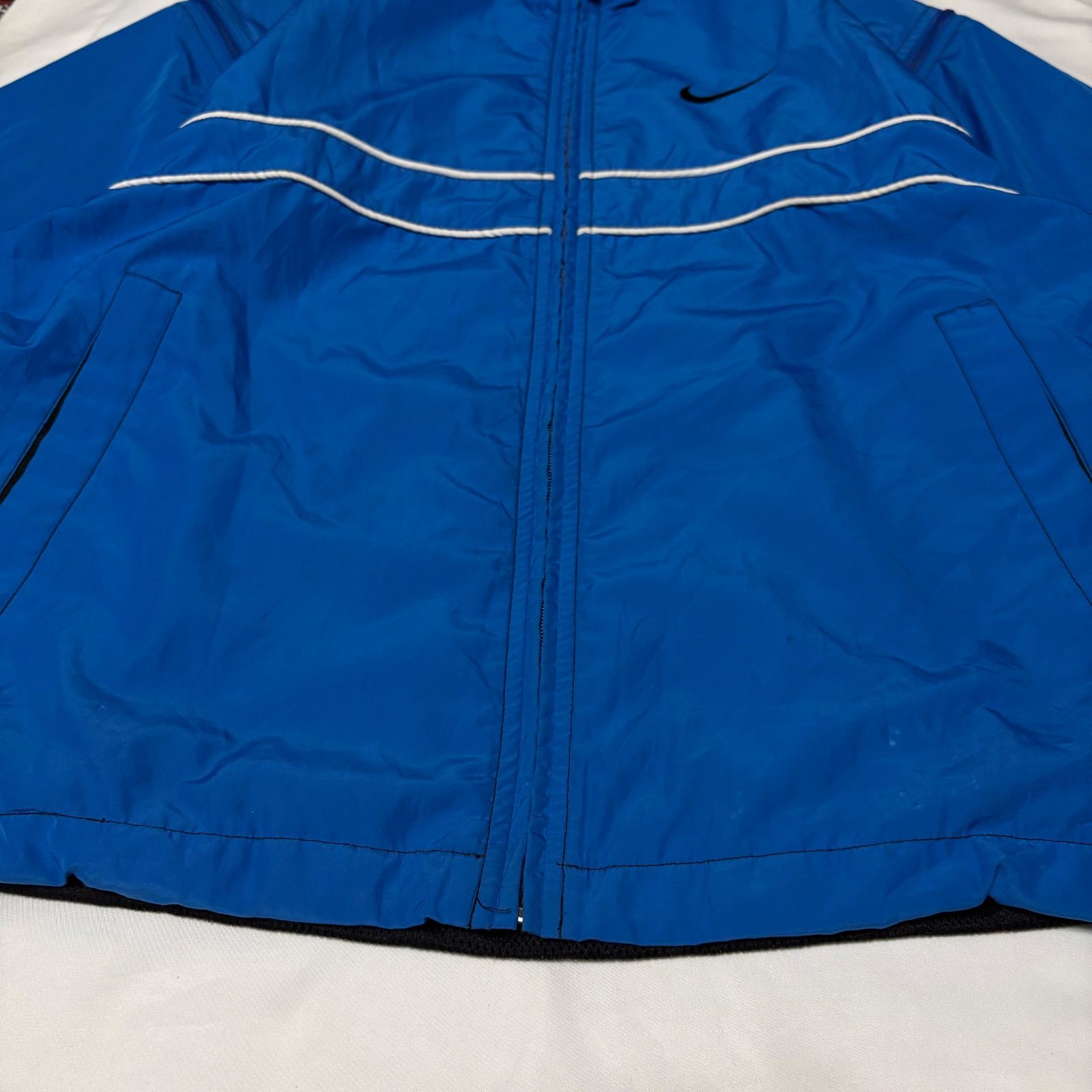 90s NIKE AGASSI 2WAY Gimmick Nylon Jacket ナイキ アガシ