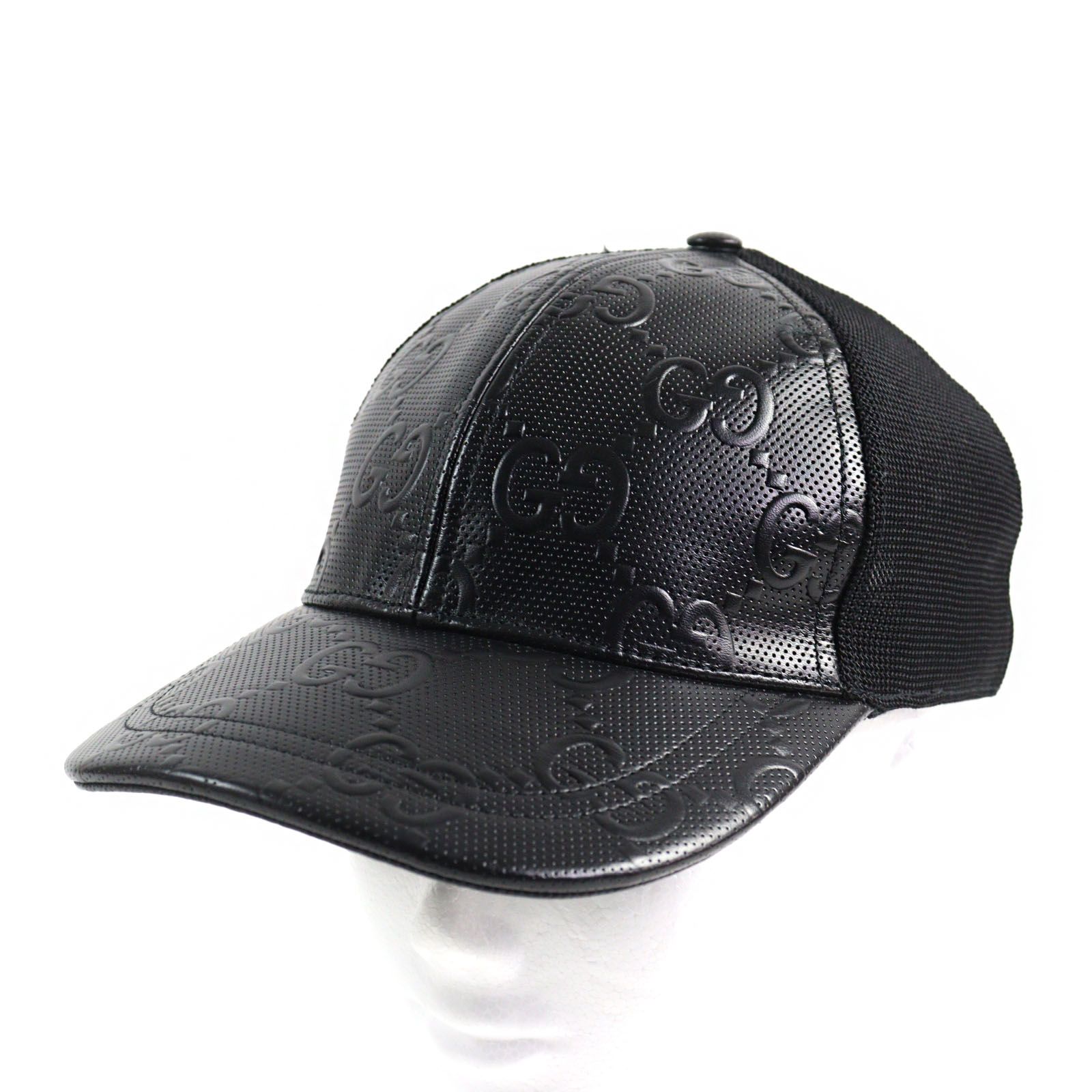 新品未使用タグ付き！GUCCI ブラック GGパターン キャップ GUCCI グッチ GGパターン ベースボールキャップ ブラック - メルカリ