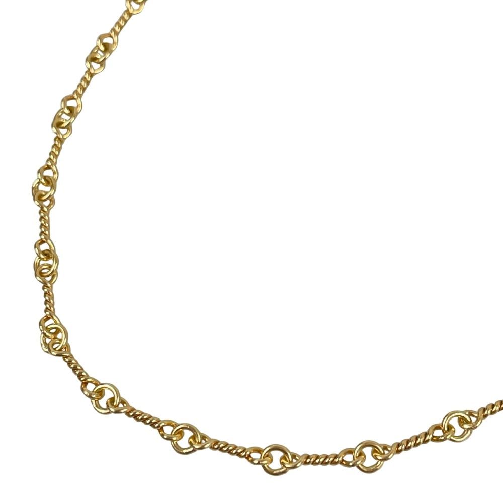 極美品✨K18ゴールド ツイストチェーンネックレス CHROME HEARTS クロムハーツ NKLC-TWIST CHAIN I18-GLD 22K