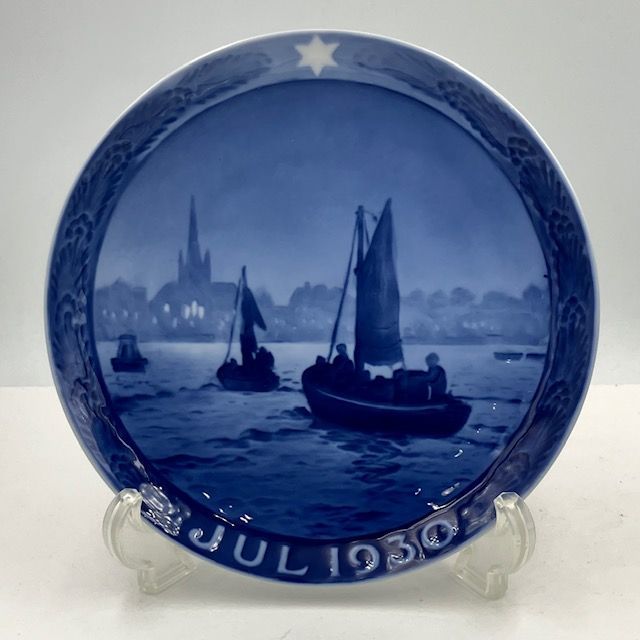 ロイヤルコペンハーゲン イヤープレート 1930年「Fishing Boats