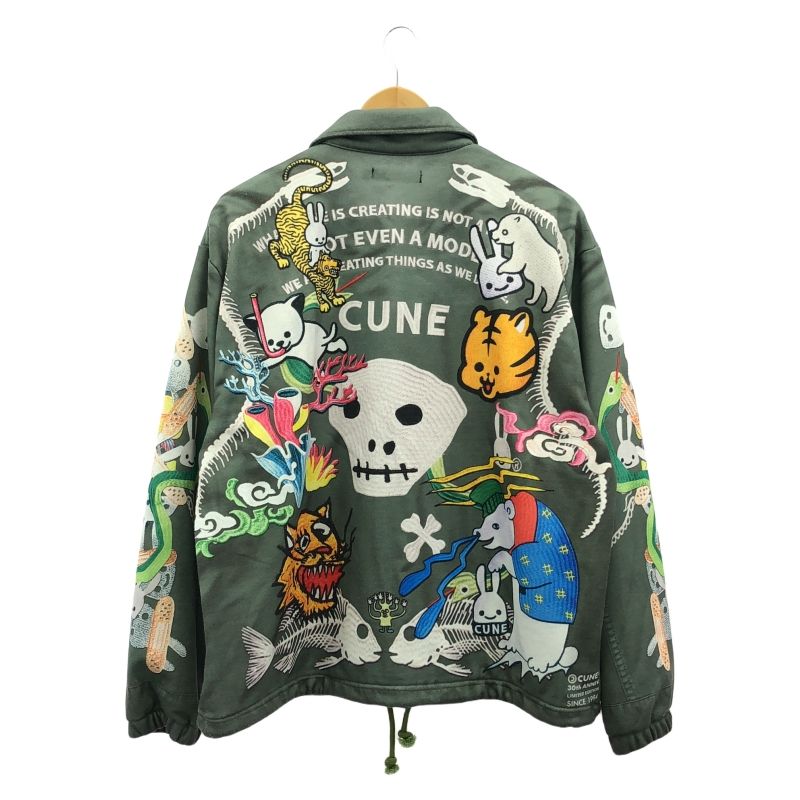 中古】☆CUNE 30th ANNIV ベトジャンプリント スウェットコーチ