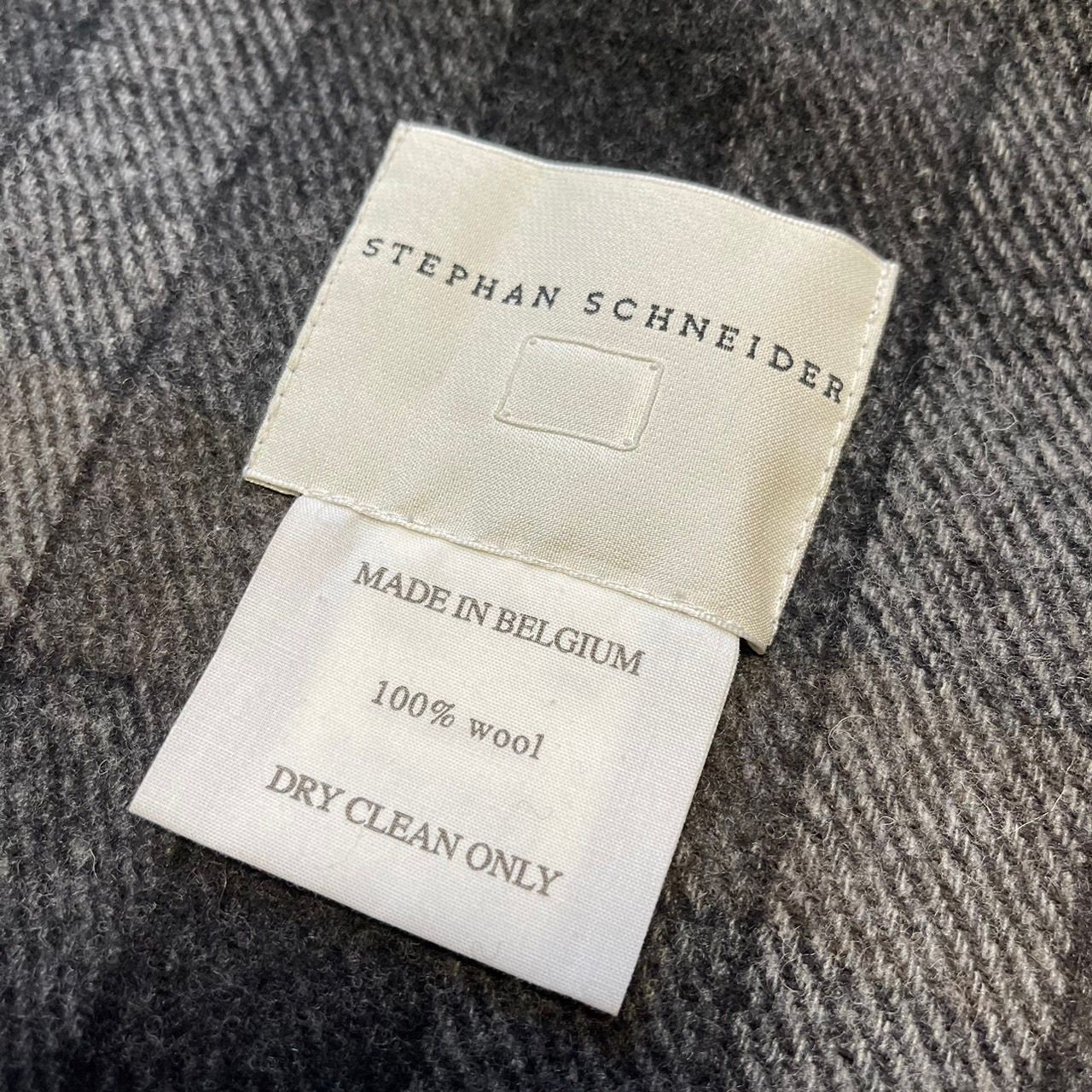 ステファンシュナイダー 13AW ウールチェックストール STEPHAN SCHNEIDER ステファンシュナイダー ウールチェック