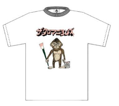 ザ・ クロマニヨンズ ペインター Tシャツ 白 高品質 (L) [L]