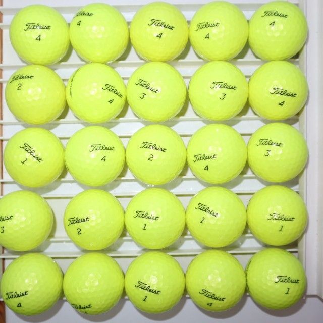Aランク 25個 2025年モデル プロV1 イエロー タイトリスト ロストボール prov1 送料無料