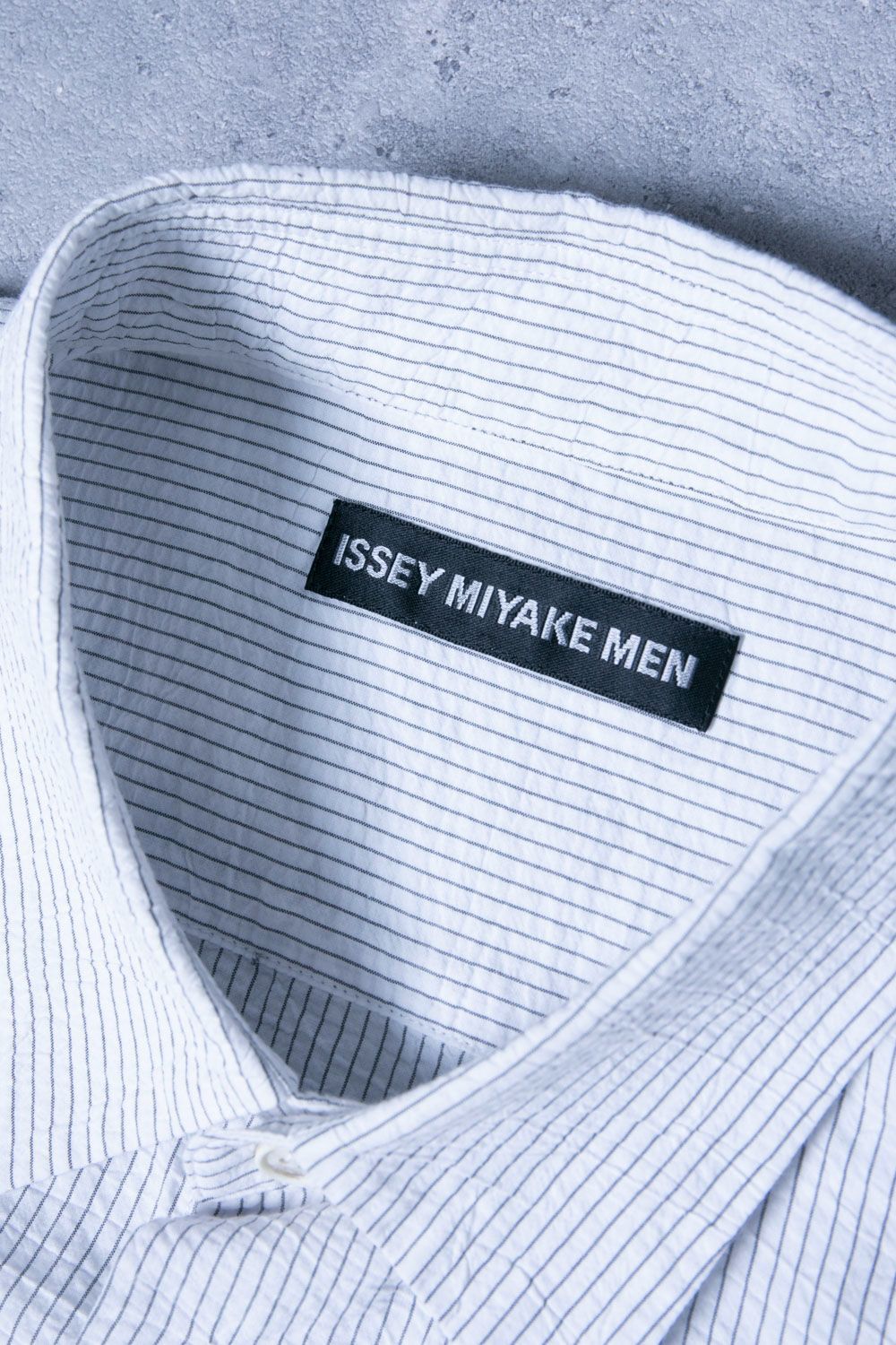 カモ柄】ISSEY MIYAKE MEN 半袖シャツ しわ加工 シアサッカー加藤の