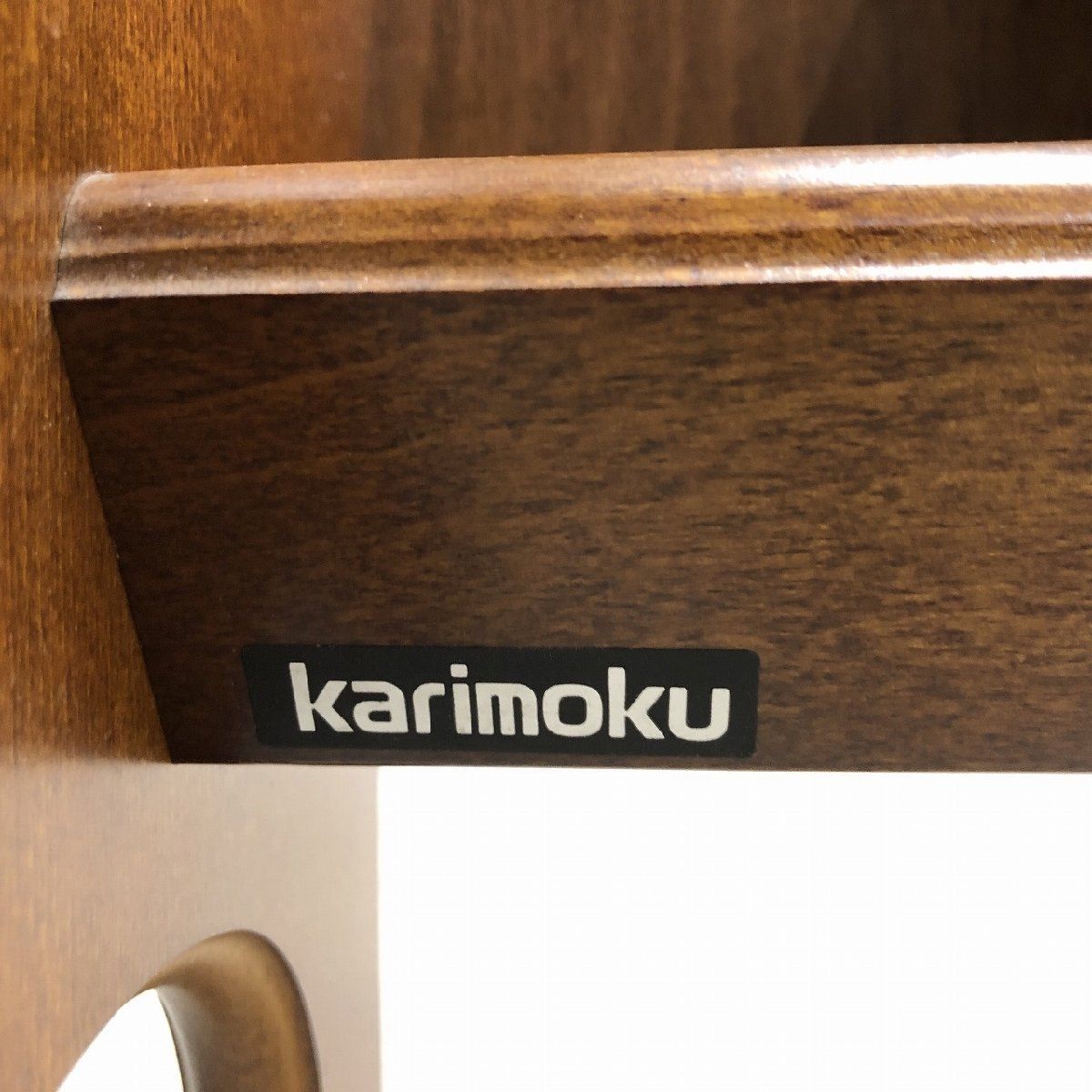 か1 カリモク コロニアル 木製ラック 昭和レトロな木製飾り棚 スリッパラック ◇オールドカリモク Karimoku コロニアル 5足収納 スリッパ