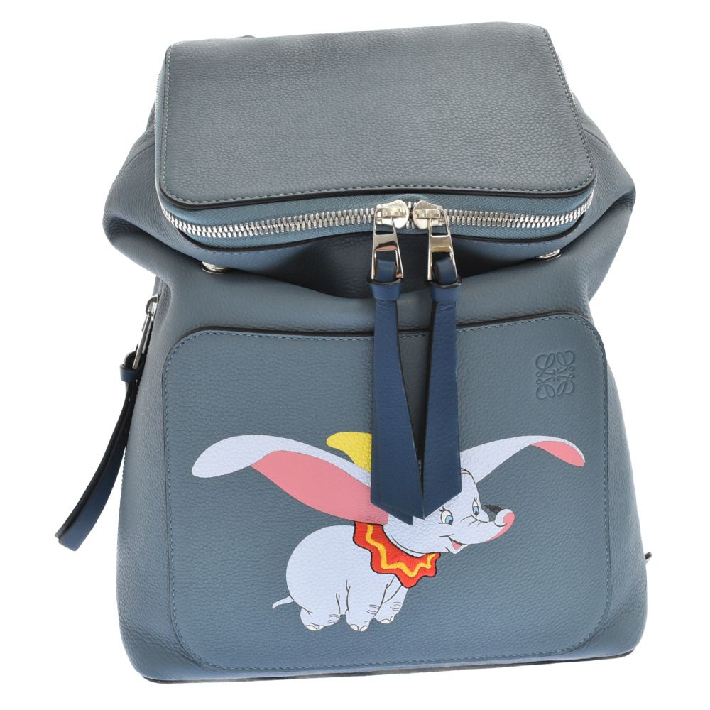 LOEWE (ロエベ) ×ダンボ ゴヤ レザー バックパック リュック ブルー LOEWE (ロエベ) ×ダンボ ゴヤ レザー バックパック リュック ブルー