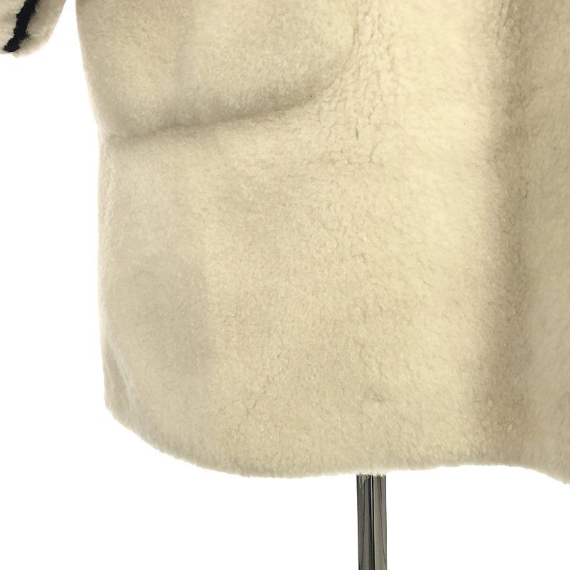 美品】 ALAIA / アライア | ワイドカラー ボア ロングコート | 38  