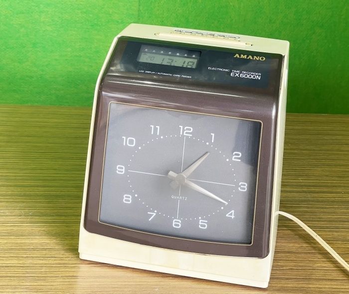 【AMANO】アマノ製　タイムレコーダー　EX6000N 　動作良好　■U-933 AMANO】アマノ製 タイムレコーダー EX6000N 動作良好 □U-933 - メルカリ